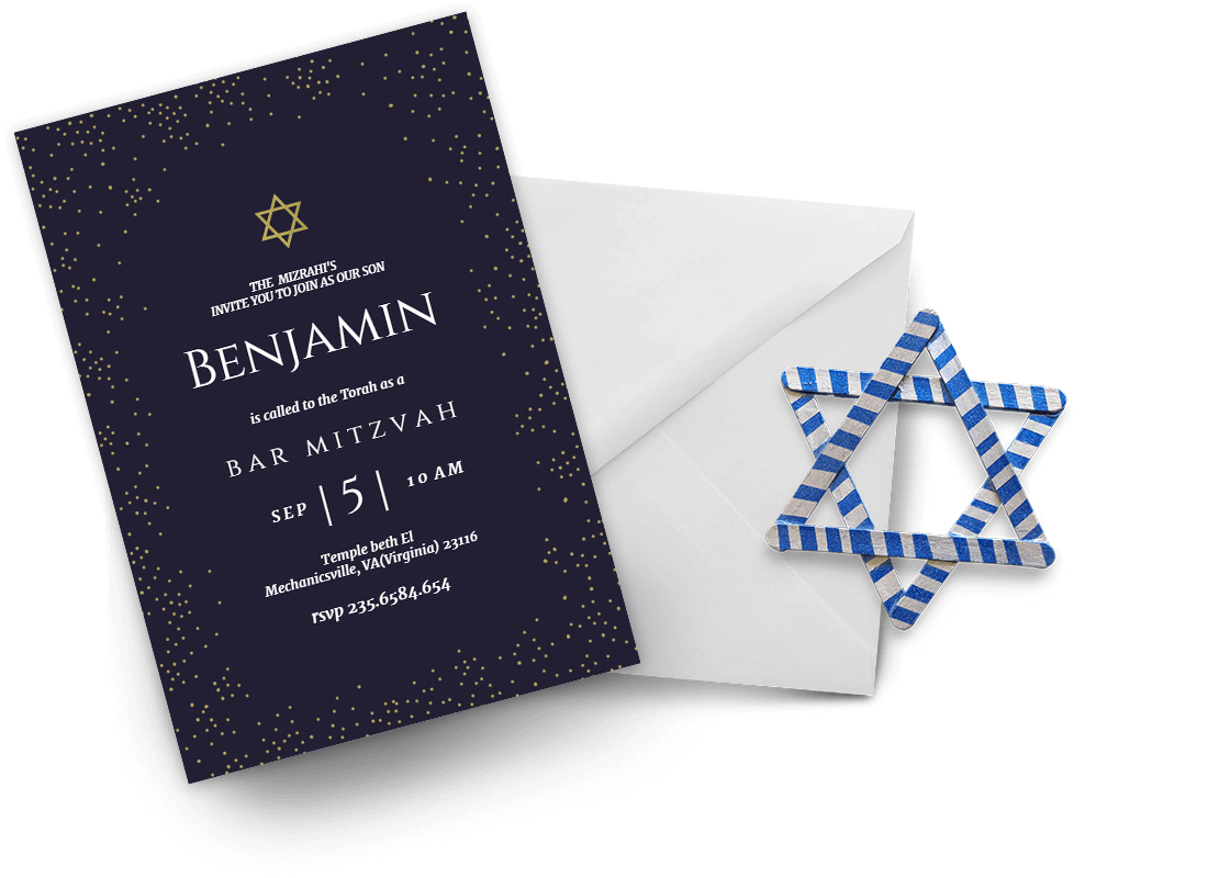 Bar Mitzvah & Bat Mitzvah Invitation Templates (Free) Greetings Island